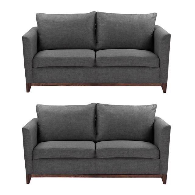 Sala 2-2 TRINITY Oslo 2 Piezas (Love Seat, Love Seat) Gris Acero Para Sala