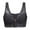 Black-b, variant on HNMKIU Lifting Bras for Women Wirefree Bralette Breathable Lightly Lined Padded Lace Bra Front Zipper Closure Black-b,XL