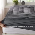 thumbnail image 2 of Funda de colchón Bedsure Grey Twin XL Soft 100% microfibra, 2 of 8
