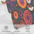 thumbnail image 5 of Yayeee 2 Pack Hand Towels for Bathroom 100% Cotton 16" x 28" Soft Absorbent Kitchen Towel, Purple Flowers, 5 of 7
