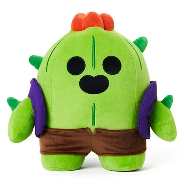 Peluche de juguete de las estrellas del juego Brawls, Leon, Shelly, Poco Clot, almohada de juguete, muñecos, personajes del juego para niños, regalos de cumpleaños