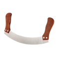 thumbnail image 2 of Wooden Pizza Cutter Wheel Non Slip Double Handle Cutter Handle Pizza Premium Macarena cortador de pizza, 2 of 5