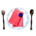 thumbnail image 5 of MDS Set of 200 Satin Napkin 20x20 Inch Square Napkins for Wedding - Coral, 5 of 6