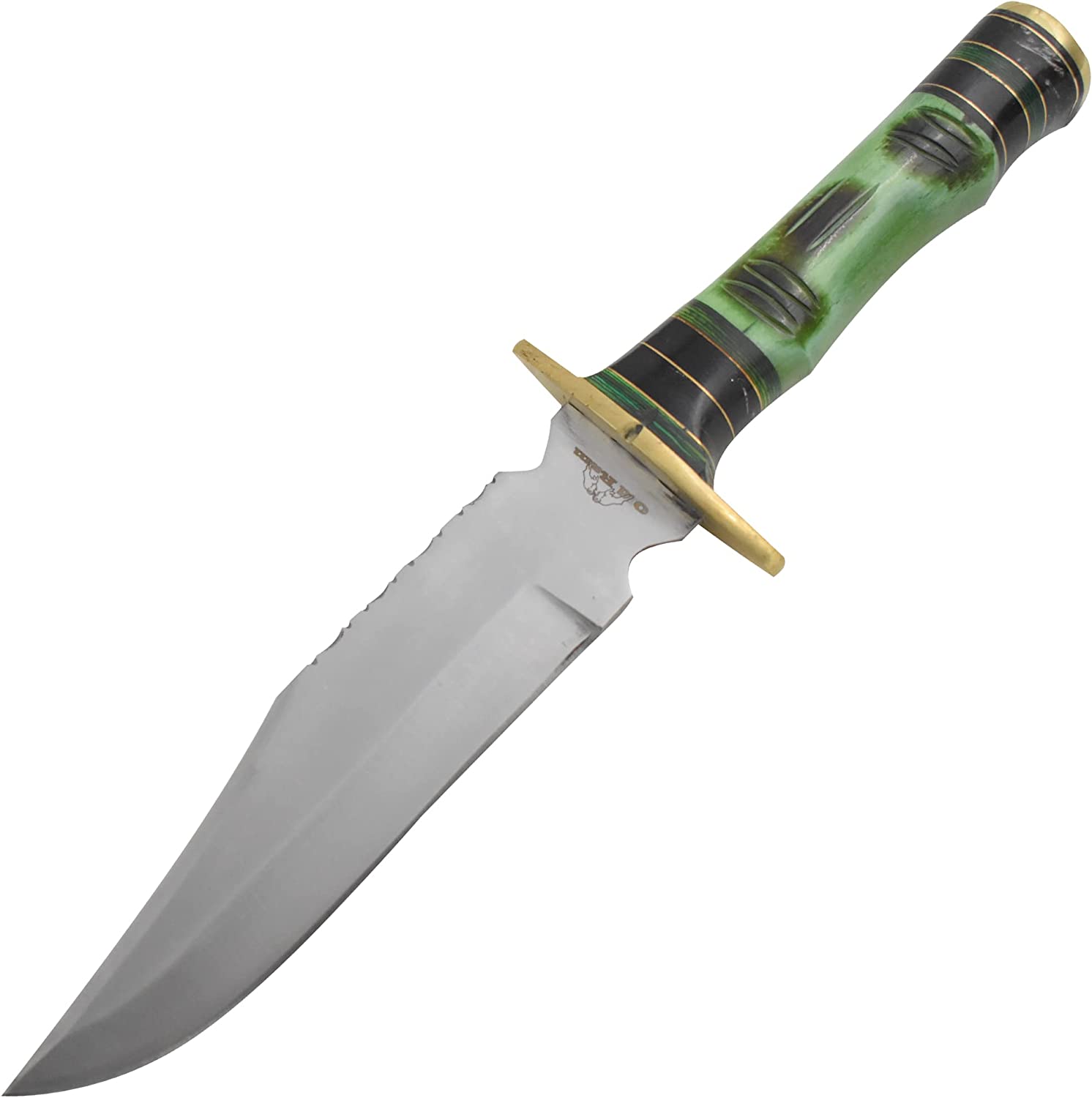 Old Ram Handmade Fixed Blade Survival Green Bone & horn Handle Hunting Knife