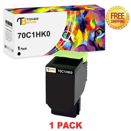 Toner Bank 1-Pack Compatible Toner for Lexmark 70C1HK0 CS510de CS510dte CS410dn CS410n CS310dn CX510de CX510dhe CX410e CX410de CX410dte Printer Replacement Black Toner Bank is a reseller of printer consumable products with its warehouses in East and West Coast since 2015. We carry wide range of compatible toner cartridges & printer ink for most major printer brands. Product Specification: Brand: Toner Bank Compatible Toner Cartridge Replacement for: Lexmark 70C1HK0 Compatible Toner Cartridge Replacement for Printer: Lexmark CS510de CS510dte  Lexmark CS410dn CS410n CS410dtn  Lexmark CS310dn CS310n  Lexmark CX510de CX510dhe CX510dthe  Lexmark CX410e CX410de CX410dte Pack of Items: 1-Pack Ink Color: Black Page Yield (based upon a 5% coverage of A4 paper): 4000 Pages Cartridge Approx.Weight : 0.44 Pounds Cartridge Dimensions (Per Pack): 5.51 x 4.13 x 2.76 Inches Package Including: 1-Pack Toner Cartridge