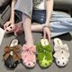 thumbnail image 4 of Pantuflas de verano para mujer, pantuflas de media pantuflas para niños, anticolisión, antideslizantes, de fondo suave, sandalias de moda para estudiantes, 4 of 6