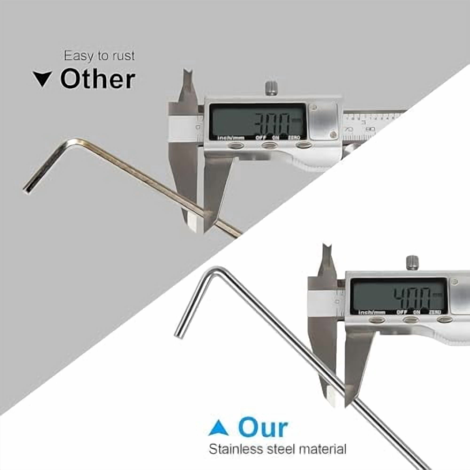 Jointown 45 Pack Tent Stakes, Stakes for Outdoor Decorations, Tent Stakes Heavy Duty, Metal Stakes, Tent Garden Stakes for Gardening & Canopies, Outdoor Christmas Decorations