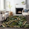 thumbnail image 6 of Addison Rugs Mayfield Washable Tropical Leaves Midnight Rectangle Rug, 10' x 14', 6 of 6