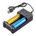 thumbnail image 3 of Universal USB Dual Slot Battery Charger For 3.7V 18650 16340 14500 26650 Li-ion, 3 of 5