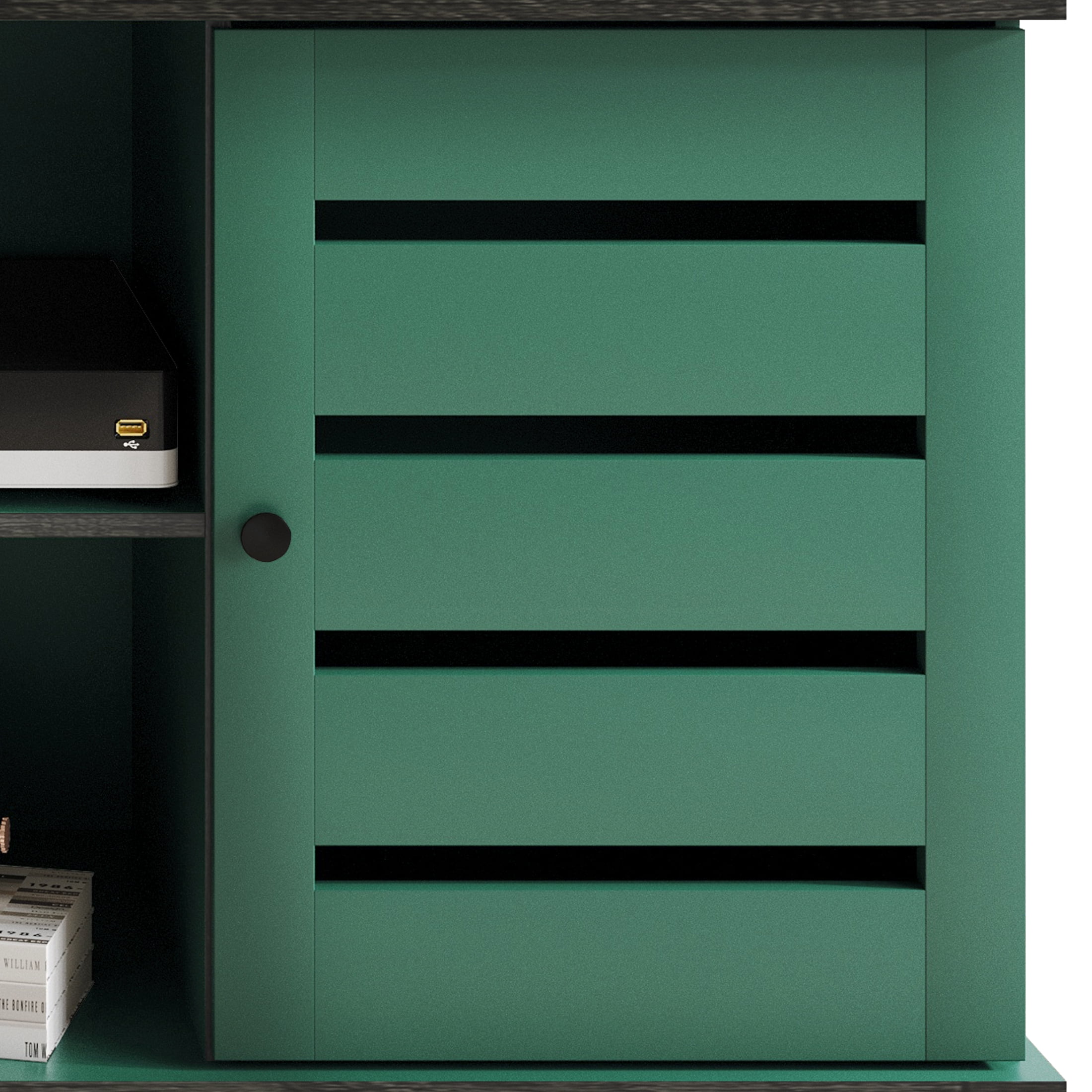 Castle Place Vintage TV Stand Console for TVs up to 50", Green