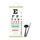 thumbnail image 1 of Tabla optométrica con puntero manual de PVC, regalo, fácil de usar, prueba de agudeza visual, prueba ocular puntero negro, 1 of 9