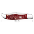 thumbnail image 2 of Case XX Knives Folding Hunter Jigged Dark Red Bone Carbon Steel Knife, 2 of 4