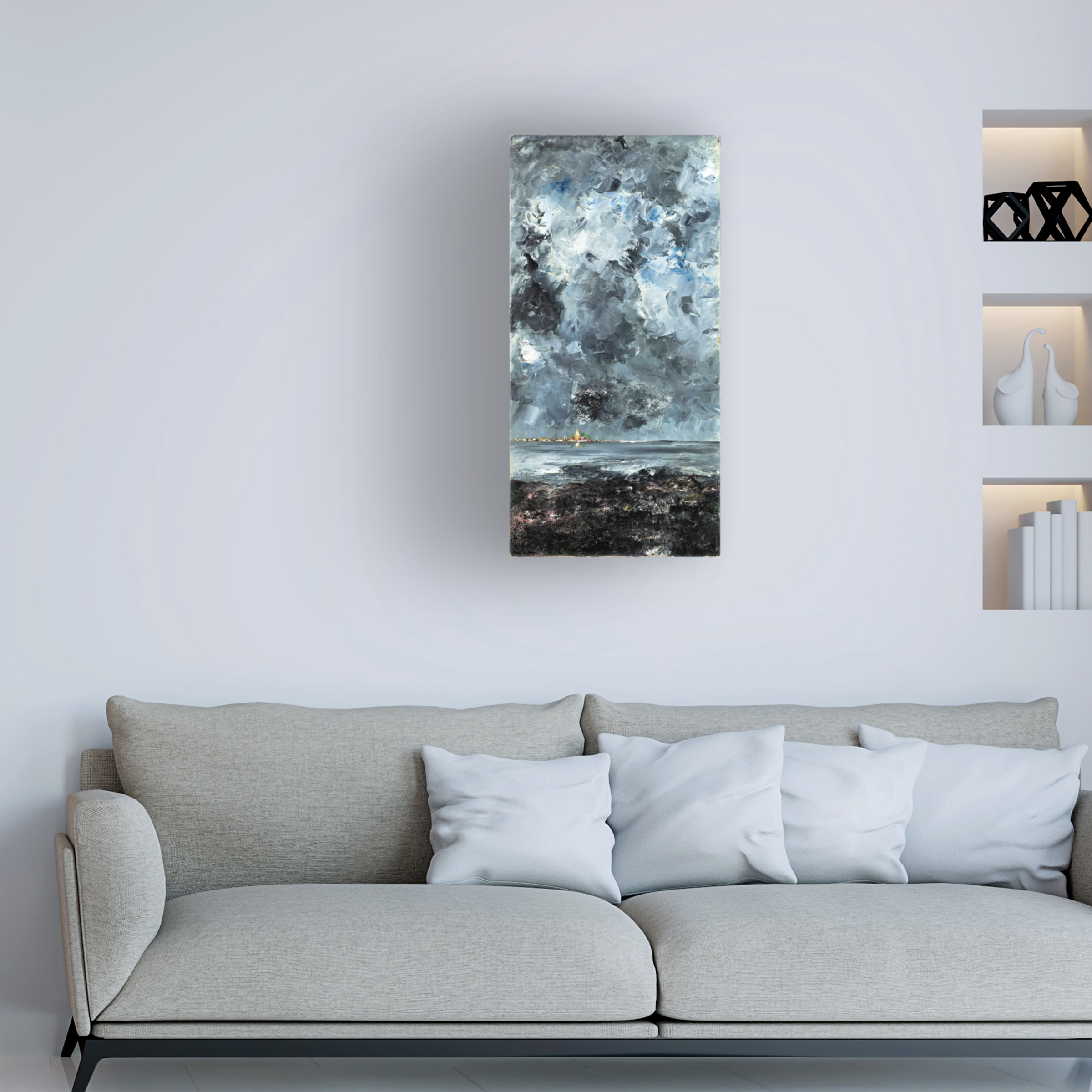 Strindberg 'The Town' Canvas Art