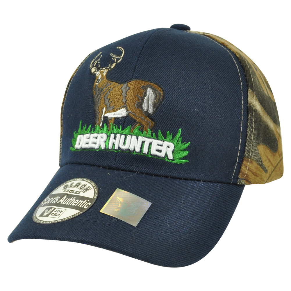 Deer Hunter Hunting Hunt Camouflage Camo 2Tone Outdoors Camping Hat Cap