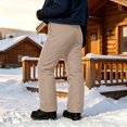 thumbnail image 6 of Aofany Women's Quilted Insulated Ski Pants Fleece Lined Winter Trousers with Pockets Thermal Loose Fit Bottoms for Outdoor Sports, 6 of 7