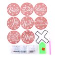 thumbnail image 3 of Posavasos DIY antideslizante diamante pintura mosaico mesa mantel redondo Kit regalos de Navidad FLhrweasw Nuevo, 3 of 9