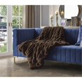 thumbnail image 2 of PoshLiving Brown Polyester Throw Blanket, 50" x 60", 2 of 8