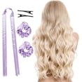 thumbnail image 2 of Set de rizadores de pelo sin calor con diadema y pinzas para rizadores suaves sin calor para peinar durante la noche., 2 of 5
