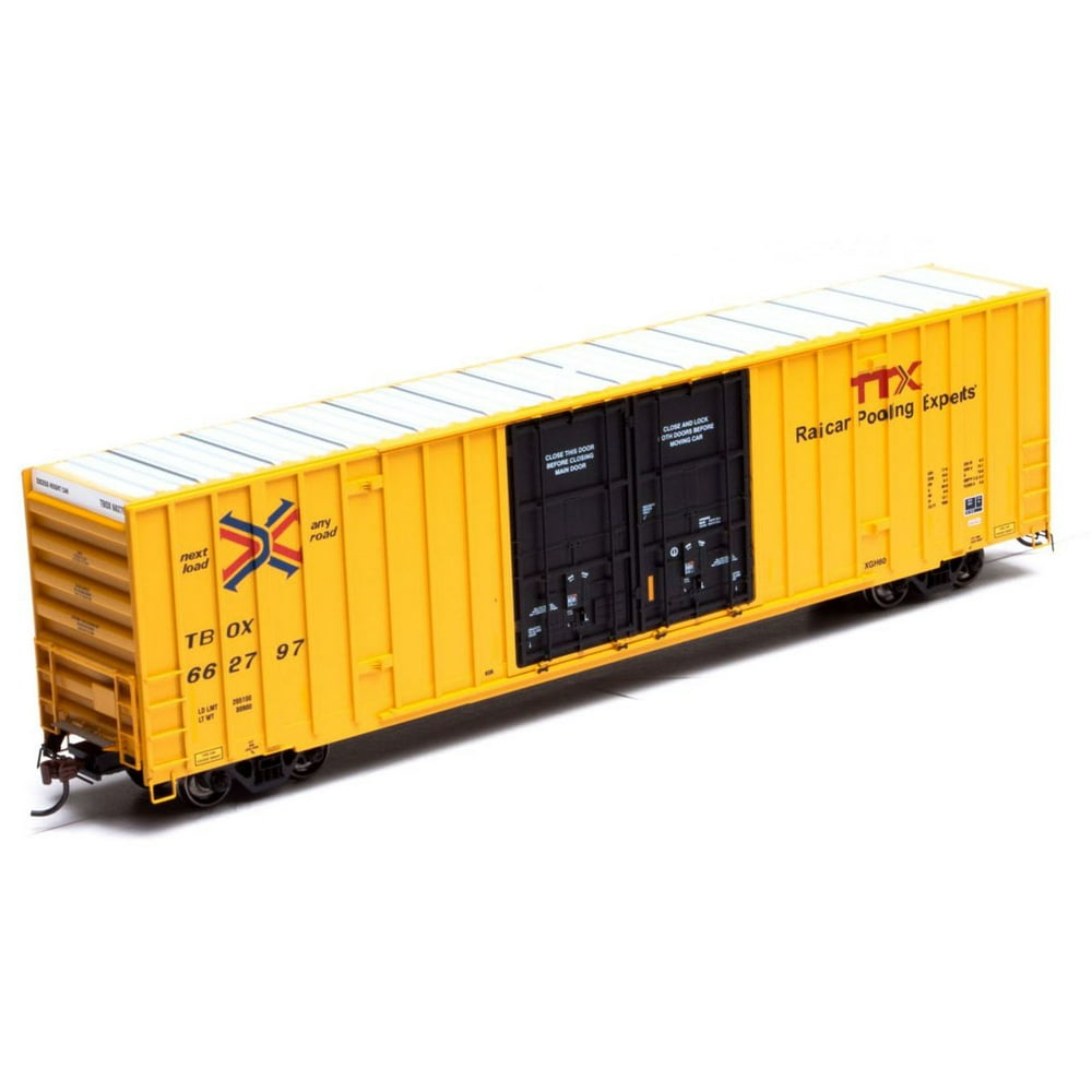Athearn HO Scale 60ft Gunderson DD HiCube Box Car Railbox/RBOX (Yellow