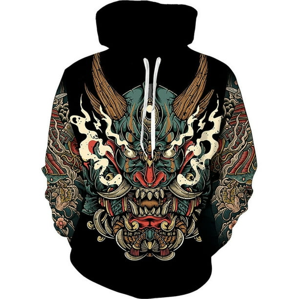 WILLBEST Sudaderas Deportivas Hombre 2023 Otoño/Invierno 3D Impresión Digital Sudadera con Capucha para Hombre y Mujer Top para Pareja XXGrande
