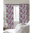 thumbnail image 2 of Spring Flowers Blackout Curtains 54 Inch Length 2 Panels Set for Living Room Bedroom, Chinese Pink Peach Blossoms Branches Room Darkening Window Curtains Thermal Insulated Black Out Curtain 52"x54", 2 of 8