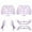 transparent purple, variant on Transparent Clear Replacement Panel for GameSir G7 Pro Gaming Controller,Crystal Protective Shell Skin,Dust-proof and Scratch-resistant PC Case Cover Accessories