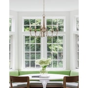 Kira Home Sherbrooke 24 French Country Rustic 5-Light Candle Chandelier