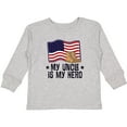 thumbnail image 3 of Inktastic My Uncle is My Hero Military Nephew Boys or Girls Long Sleeve Toddler T-Shirt, 3 of 5