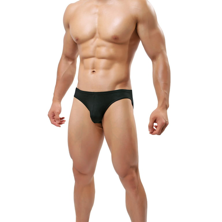 yuyangdpb Men's Supersoft Modal Briefs Low Rise Lightweight Underwear  Black/3pack 2XL