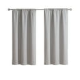 thumbnail image 5 of Mainstays Iris Linen Look Blackout Curtain Panel Pair, Set of 2, Silver, 37 in x 63 in, 5 of 5