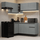 thumbnail image 2 of Cocina Integral Completa Esquinera Madesa Nice 325cm Gris 05, 2 of 13