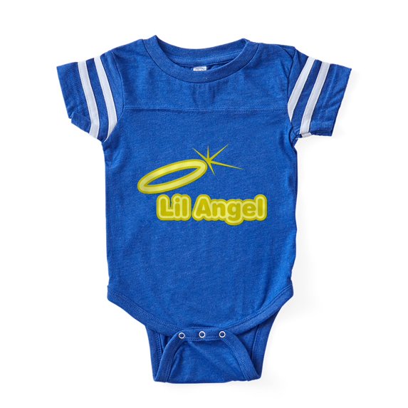 CafePress - FIN Lil Angel - Cute Infant Baby Football Bodysuit