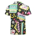 thumbnail image 5 of Viva Las Vegas Men Zipper T-shirt Summer Casual Short Sleeve T-shirt Top, 5 of 7