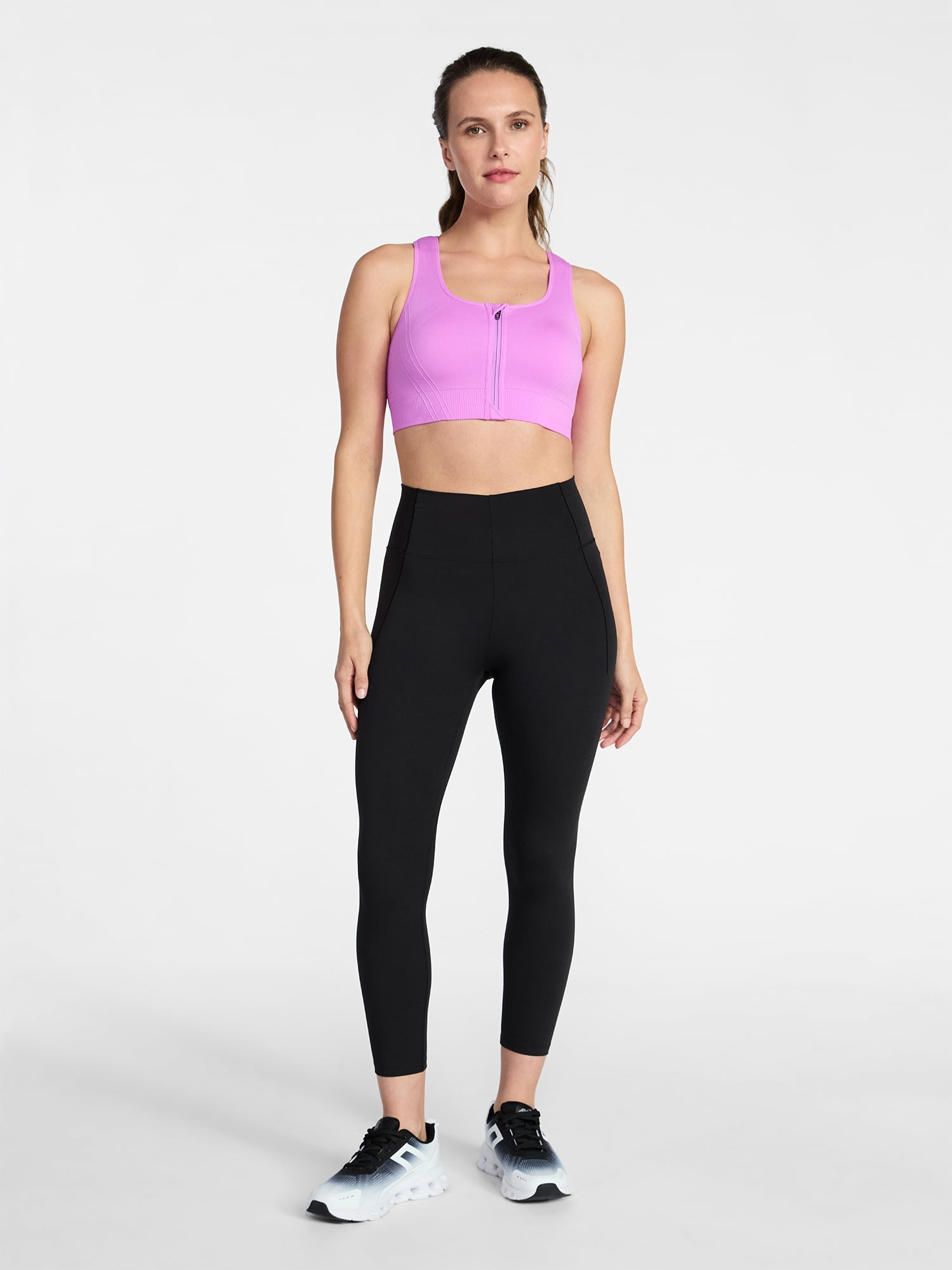 Avia Women's Medium Support Zip Front Sports Bra, Sizes S-XXXL