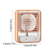 Portable Fanl,New Mini Fan,Usb Portable Chiller Desktop Mute Spray Water Conditioning Personal Air Cooler,3 Wind Speedss Ambient Light Mini Fans for Home Office Dorm Travel
