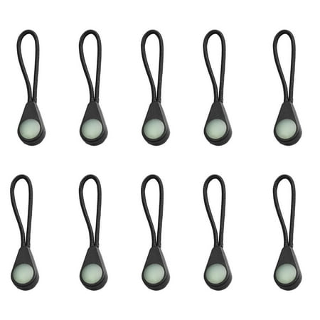 

10pcs Camping Backpack Luminous Zipper Pull Anti-lost Self-luminous Drawstring