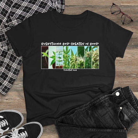 Ladies Bible Verse Shirt, Relaxed Fit Short Sleeve T-Shirt, Ladies Crewneck, Woman's Cotton Tee