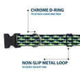 thumbnail image 5 of Buckle-Down Pet Collar, Dog Collar Plastic Buckle, Abstract Scribble Black Blue Neon Green, 9.5 to 13 Inches 1.0 Inch Wide, 5 of 8