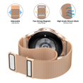 thumbnail image 2 of MSHUN Metal Band Compatible with Samsung Galaxy Watch 5 40mm 44mm/Watch 5 Pro LTE/Galaxy Watch 4 40mm 44mm/Watch 4 Classic 42mm 46mm, No Gap Mesh Loop Magnetic Bands Adjustable Strap (Rose Gold), 2 of 7