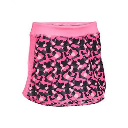 Under Armour Girls' UA Printed Play Up Skort MD (10-12 Big Kids) X One Size PINK PUNK