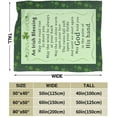 thumbnail image 4 of Irish Blessing Blanket St. Patrick''s Day Throw Blankets for Couch Sofa Positive Encourage Gift for Friends 50x60 Inches, 4 of 6