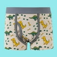 thumbnail image 3 of WUXIAN Boys Underwear 5Pcs Infant Big Panties Panties Flat Horn Dinosaur Cozy Cute Cartoon Printed No Pilling Boxer Multi Piece Combo Set Panties No Smell Children Comfort Boxers, 3 of 9
