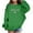 Kids Sweatshirt - 3Green, variant on REDARER Crew Neck Loose Long Sleeve Sweatshirt with Merry Letter Bow Print Holiday Casual Outfit for Girls,7-8 Years