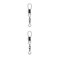 thumbnail image 1 of ZheElen 50pcs Haute Résistance Imperméable à l'Usure Lignes Glisses Doré Crochet Tige Clip Connecteur Pêche Roulement Pivots Extérieur 2Set, 1 of 6