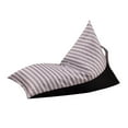 thumbnail image 1 of Cubierta de Bolsa de Frijol Poliéster Sillón Muebles para Dormitorio, Sala de Gray_Stripe, 1 of 8