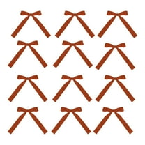 Mouliraty Christmas Bow, Velvet Bow Ribbon, 12pc Velvet Christmas Tree Bow for Holiday Presents and Party Favors