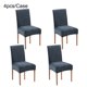 thumbnail image 3 of Juego de 2 Fundas para Sillas de Comedor Advancent Terciopelo Azul Brumoso 4 Piezas, 3 of 6