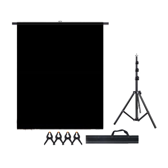 Fondo de fotografía negro perfke tela de fondo para sesión de fotos utilería para estudio fotográfico 15 x 2 m