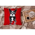 thumbnail image 4 of Boston Terrier Runt Fabric Decorative Pillow, 4 of 4