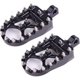 thumbnail image 1 of Estriberas de motocicleta 15 * 9 * 5 cm, estriberas anchas, pedales de motocicleta giratorios CNC 360 para Dyna Sportster Fatboy Iron Bobber Mx Style Negro, 1 of 5